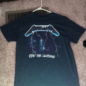 🔴Metallica Ride the Lighting Band Tee